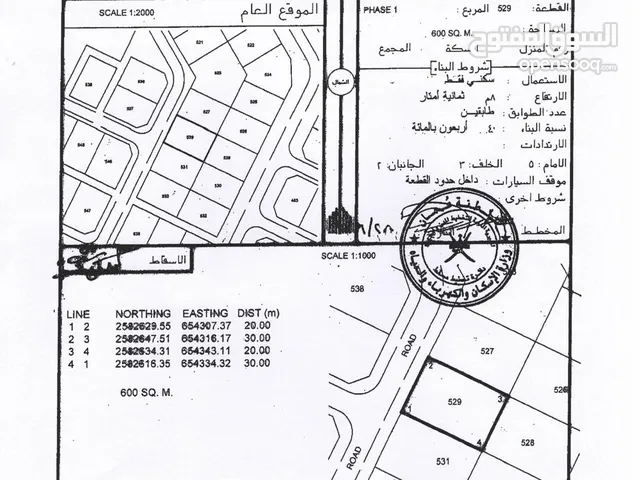 Residential Land for Sale in Muscat Amerat