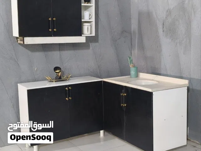 كاونتر ارضي وملحق وينگ مرمر قياس متر خشب تركي MDf