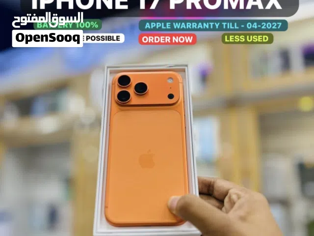 Iphone 17 promax 2 TB 100% battery With apple warranty