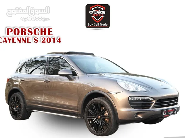 0% DP - AGENCY MAINTAINED - PORCSHE CAYENNE S 2014 - 4.6TC V8 4WD - BROWN INTERIOR - MINT CONDITION