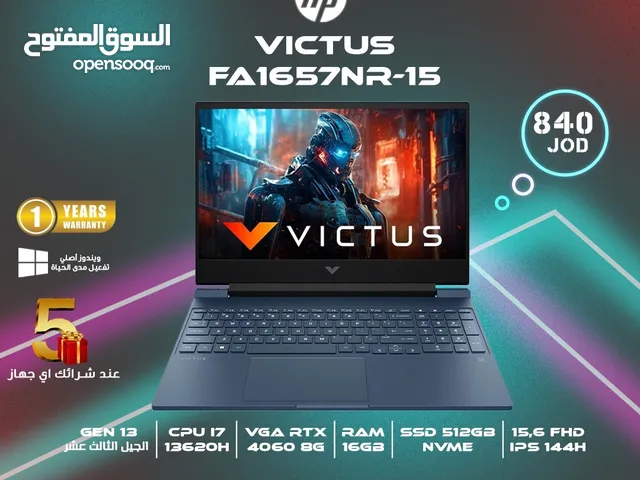 LAPTOP HP VICTUS I7 13GEN 16G RAM 512SSD NVME RTX 4060 8G 15.6 MONITOR IPS FHD 144HZ