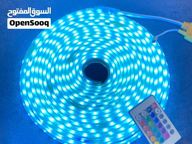 شريط LED RGB بطول 8 متر مع ريموت ومحولة