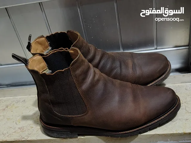 بوط شتوي جلد نوع salamander لون بني