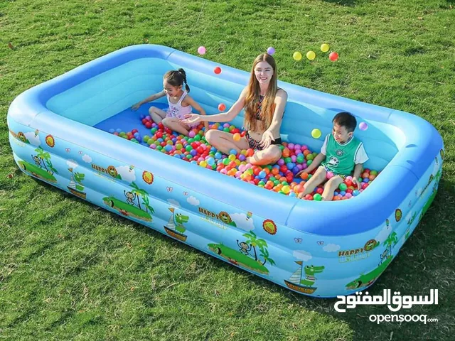 برك FAMILY FUNPOOL القابلة للنفخ – خلّي كل يوم عيد لأطفالك والعيلة برك عائلية بأحجام وأشكال متعددة .