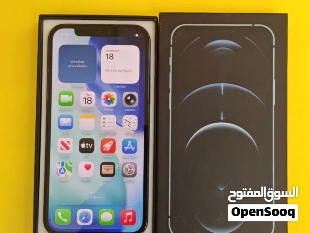 ايفون 12 برو – 512 جيجا – أزرق بطارية 100% مستعمل نظيف