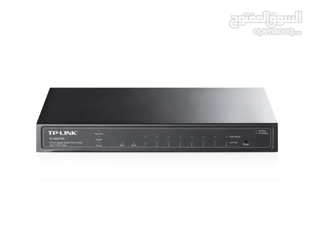 TP-LINK TL-SG2210P 8-Port Gigabit Smart PoE Switch with 2 SFP Slots