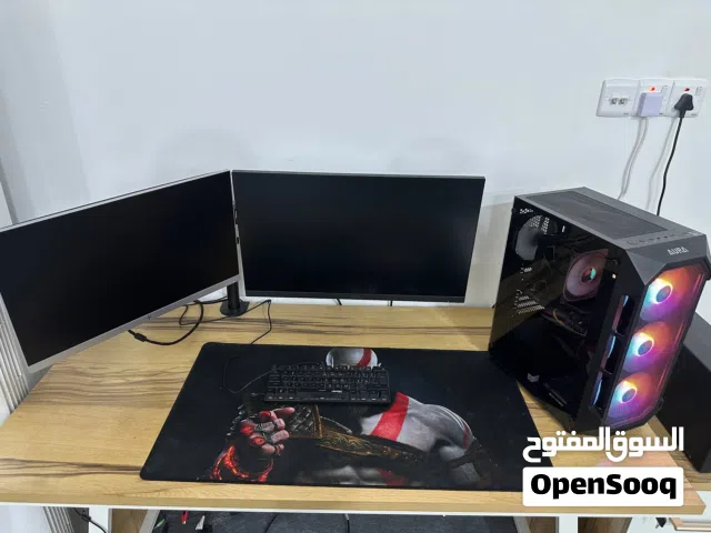 تجميعه pc مع شاشتين و UPS وماوس وكيبورد السعر: مليون 300
