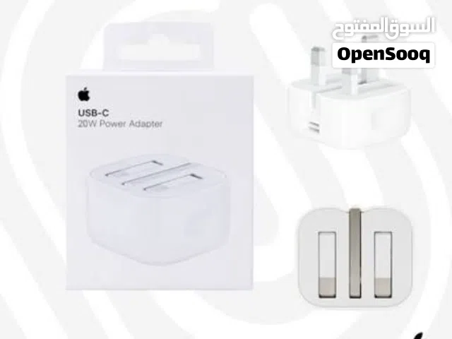 Apple 20W Charger، شاحن ابل 20 واط، USB-C Power Adapter، شاحن ايفون سريع، iService