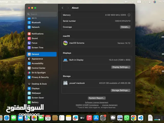 MacBook Pro 13” (Late 2011) للبيع – نظيف