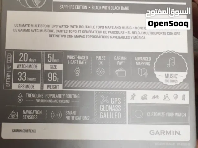Garmin Fenix 5x plus Sapphire edition جارمن فينيكس