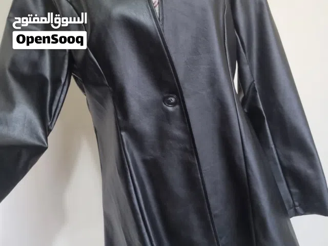 جاكيت حلد اسود