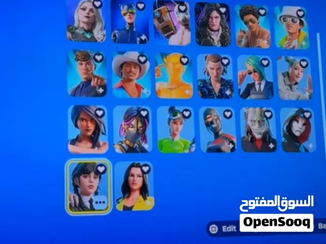 حساب فورتنايت للبيع فيه 89سكن الحساب مصروف عليه تقريبا 600 درهم