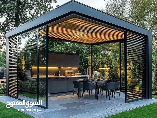 تنسيق حدائق أبوظبي والعين شلالات نوافير عشب صناعي عشب طبيعي
