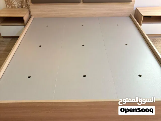 BED WITH SIDE TABLES AND MATTRESS