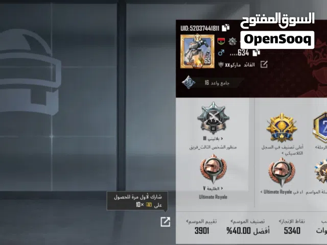 Pubg Accounts and Characters for Sale in Bani Walid