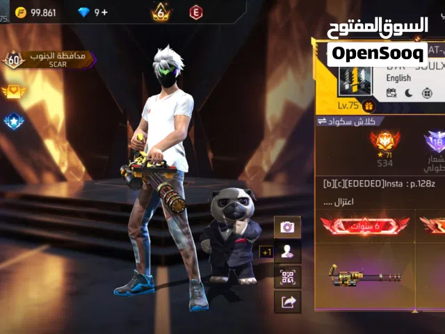 Free Fire Accounts and Characters for Sale in Al Batinah