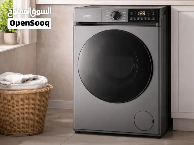 غسالة جرين هوم 12 كيلو جامبو 1400 دورة 14 برامج توفير كهرباء انفيرتر كفالة عامين بأقل سعر بالمملكة