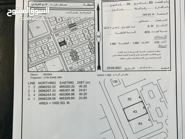 Industrial Land for Rent in Al Batinah Sohar