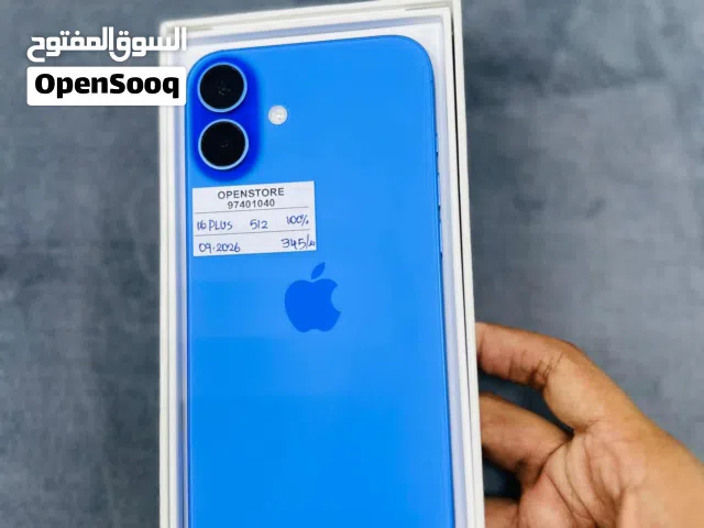 iPhone 16 plus -512 GB - All Super performance available- warranty 09/2026