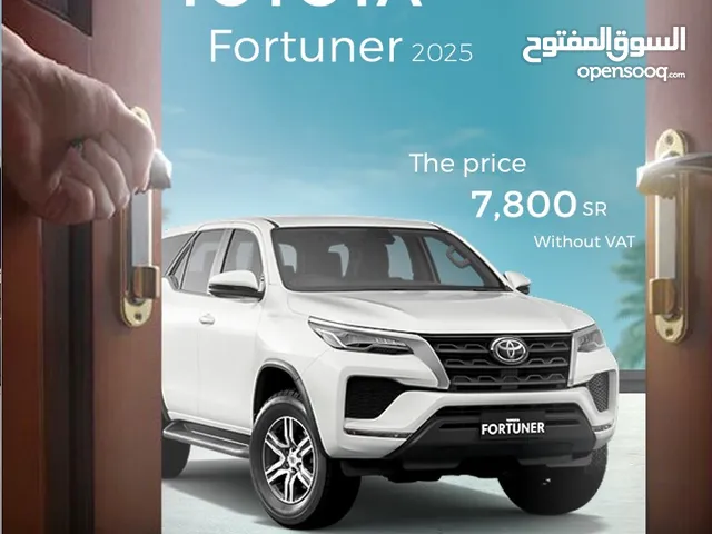 Toyota Fortuner 2025 for rent 7-seater - Free delivery for monthly rental