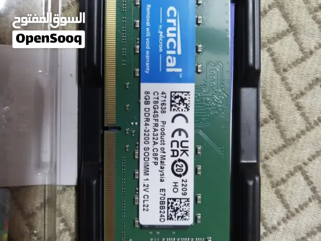 CRUCIAL RAM 8GB DDR4 3200 MHZ CL22 LAPTOP MEMORY