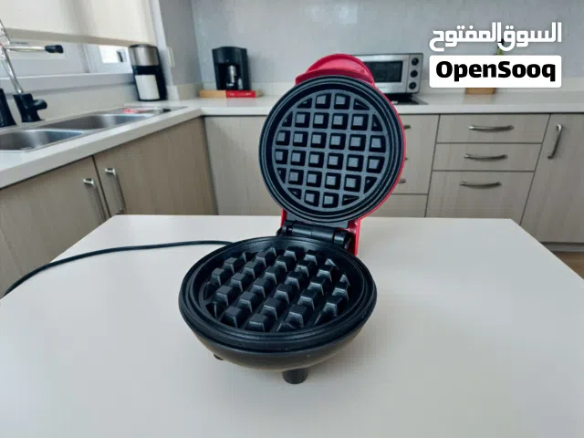 جهاز صنع الوافل الكهربائي الصغير 350 واط -سطح غير لاصق مزدوج التسخين  الاستخدامات  تحضير الوافل الطا