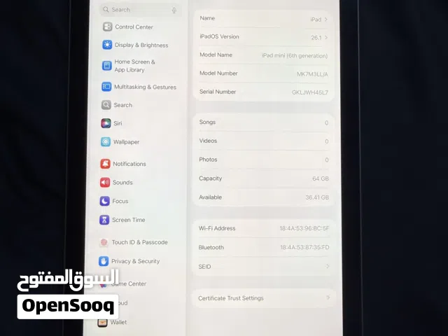 Apple iPad Mini 6 64 GB in Aden