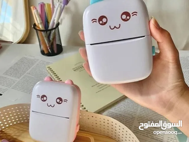 طابعة محمولة لطيفة وعملية في نفس الوقت! رأس طباعة حراري عالي الجودة – بدون حبر إطلاقًا!