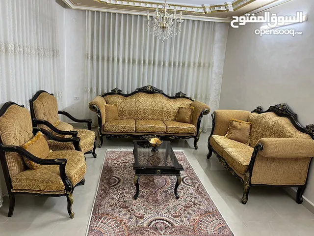 طقم سبع مقاعد خشب زان