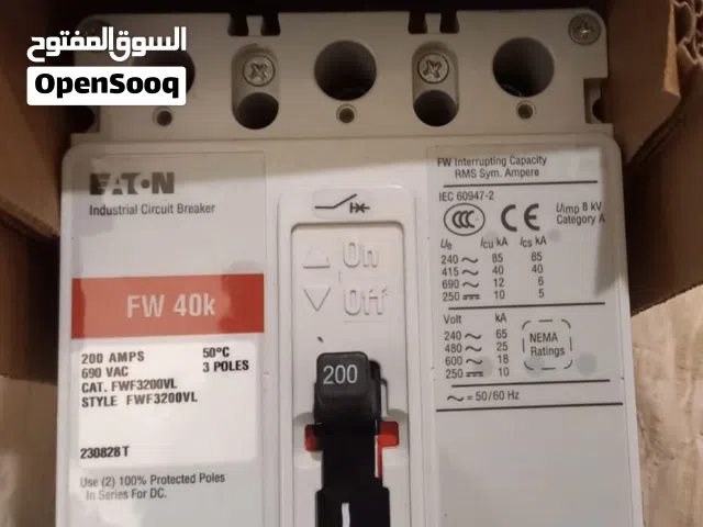 قواطع كهربائيه جديده بكرتونتها ايتون الجسار اصليه