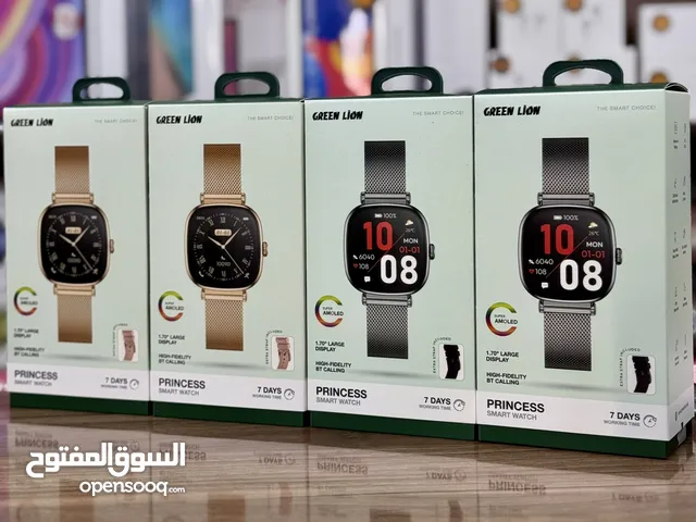 GREEN LION PRINCESS SMART WATCH SUPER AMOLED DISPLAY WORKING ساعة ذكية رجالية ونسائيةTIME 7DAYS