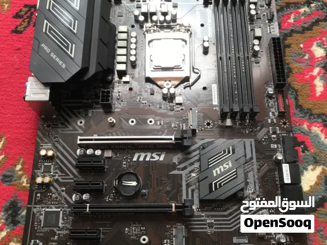 كومبو لوحة أم فئة عليا MSi Z390-A PRO + معالج i7 8700K مستعمل بسعر مناسب