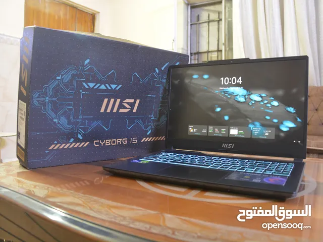 لابتوب msi قوي جدا جدا يشغل كل الألعاب بقوة الاعدادات قوي جدا كارت rtx 4060 /8GB