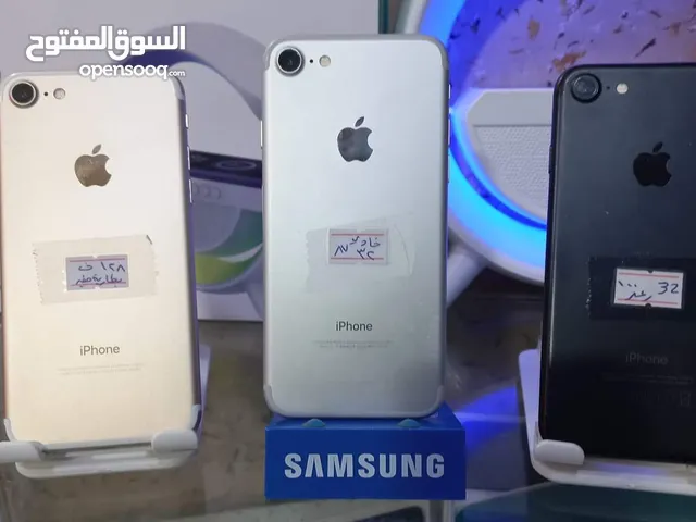 على الفحص ايفون 7 عادي اصلي جيجا 32 و 128 هدية بطاريات مشكل كفر ولزقة شاحن الاصلي متوفر توصيل