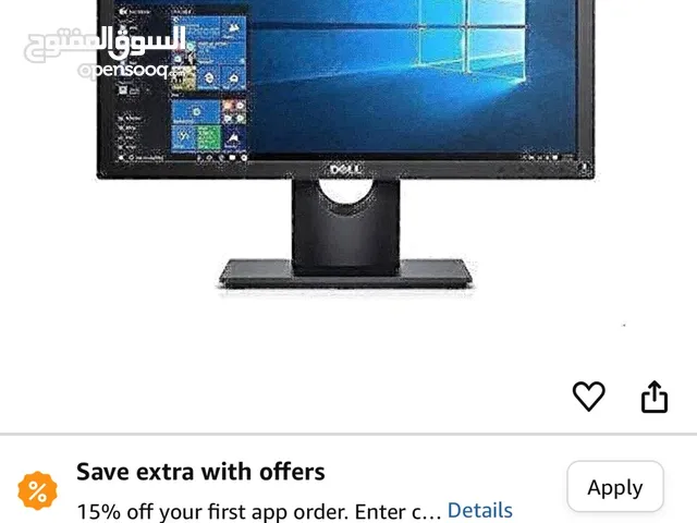 19.5" Dell monitors for sale in Jeddah