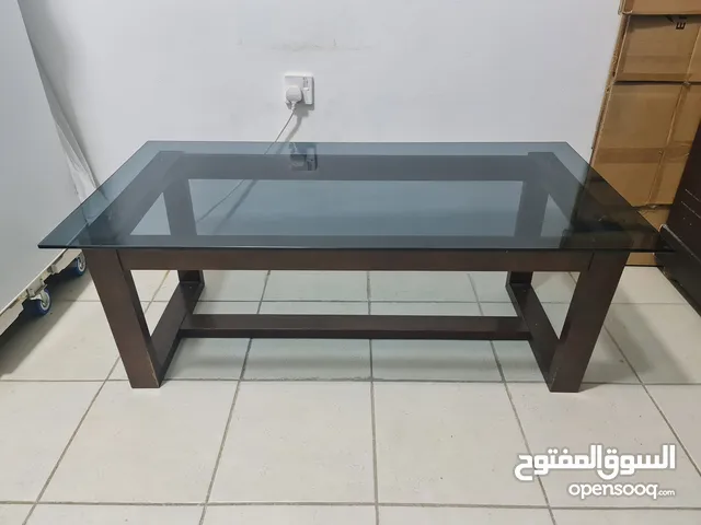 Glass coffee table