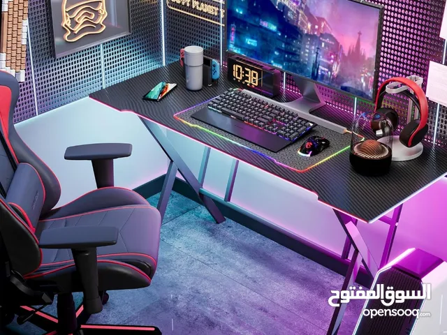 طاولة قيمنق 140 سانتي فيها LED RGB يشتغل بالصوت 140 annefish gaming cm table with LED RGB