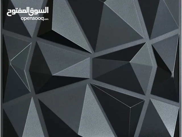 (New)3D Wall Panel Diamond 50x50 - 12 pcs set - Black
