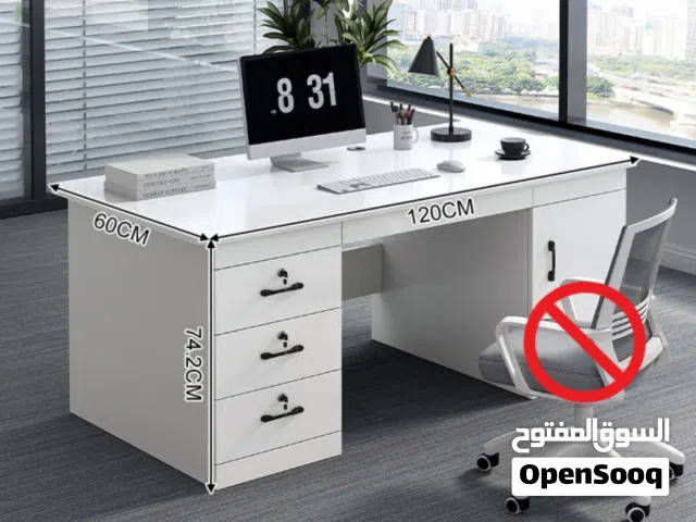 ميز مكتبي نوعيه جدا ممتازه وخشب ممتازه القياسات مثبته على الصوره   توصيل بغداد 5  المحافظات 10