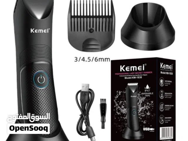 Kemei Tondeuse Sans Fil lavable pour l'aine et le corps pour hommes et femmes KM-1838