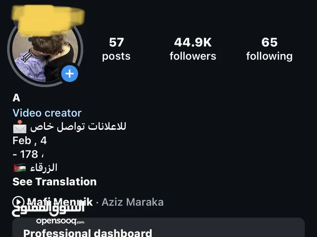 Social Media Accounts and Characters for Sale in Zarqa