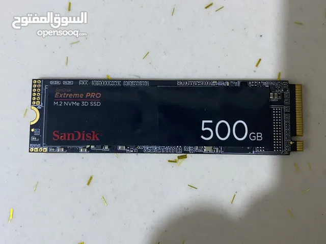 هارد m2 غير مستعمل فقط مفتوح من الكارتون شغال حجم 500