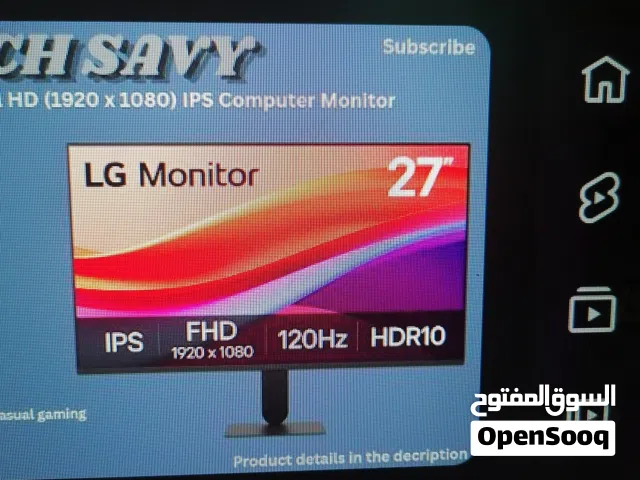 LG 27U411A-B 27-inch Full HD (1920×1080)  Key Features: • 27-inch Full HD (1920×1080) IPS display