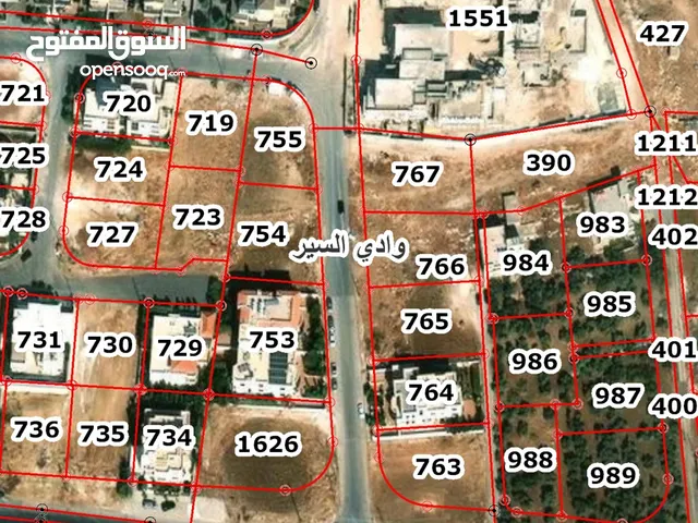 قطعة أرض مساحة 760 متر منسوب طابقين على شارعين مطله