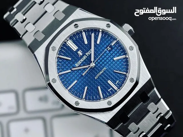 ساعة Audemars Piguet الفاخرة الذهبية والزرقاء - نسخة كوبي فاخرة بدقة عالية - تصميم ملكي يجمع بين الف