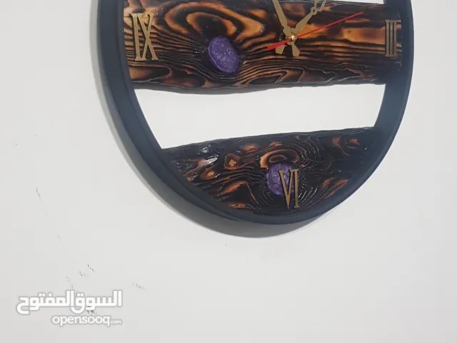ساعات حائط خشب و ريزن فخمة – صناعة يدوية