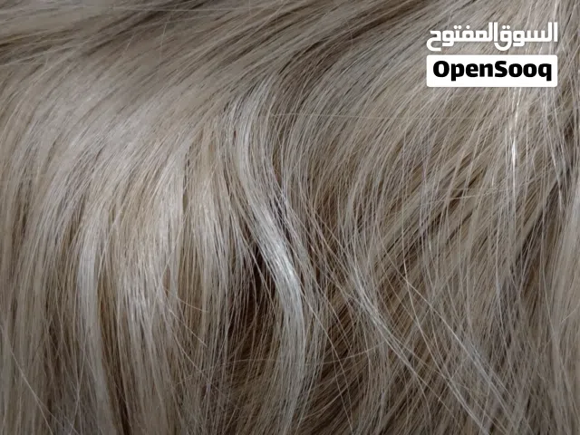 خصل كوكيز شعر طبيعي لون اشقر غير مستعمله