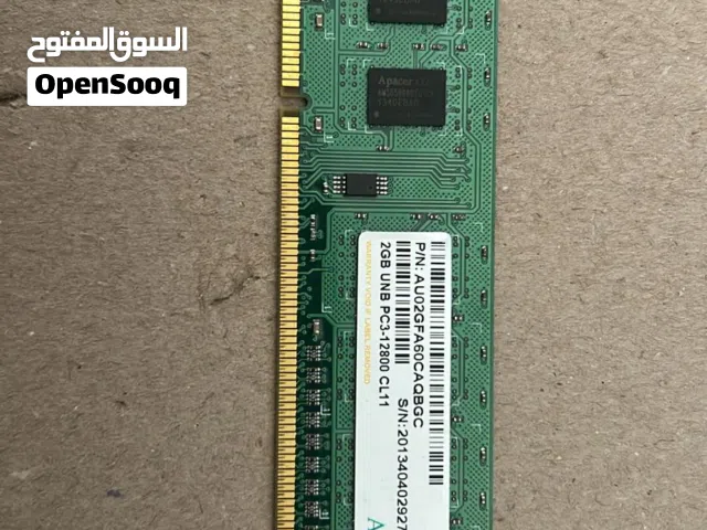 رامات DDR3 أصلية (Kingston & Apacer) بحالة الوكالة
