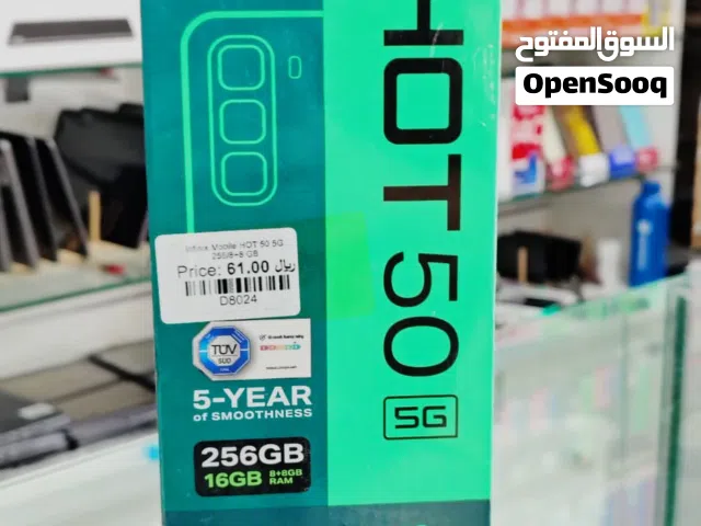 Infinix Hot 50 5G 256GB in Muscat / Brand New