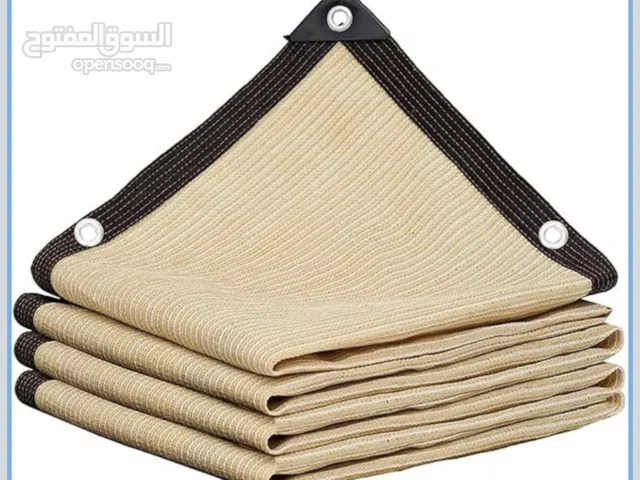 مظلة شمسية بلاستيكية خفيفة مساحة 6x4 يصلح لتغطية باركن سيارة وغيره مع 10 خطافات معدنية 8مم